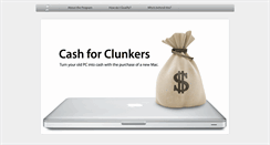 Desktop Screenshot of cashforclunkerpcs.com