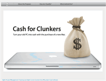 Tablet Screenshot of cashforclunkerpcs.com